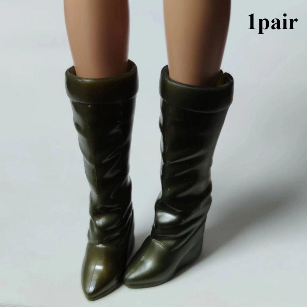 Качественная кукольная обувь 1/6, женские кукольные сапоги, высокие каблуки, супермодель, 30 см, кукольные очки, оригинальная кукольная повседневная обувь 30 см