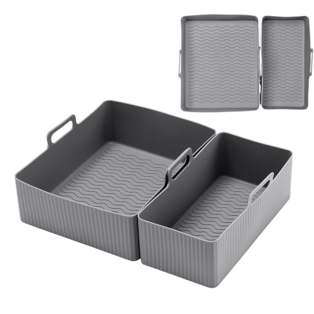 Силиконовый противень для аэрофритюрницы Корзина для выпечки Пицца Жареная курица Силиконовая корзина для аэрофритюрницы Многоразовые подставки для сковороды аэрофритюрницы Аксессуары