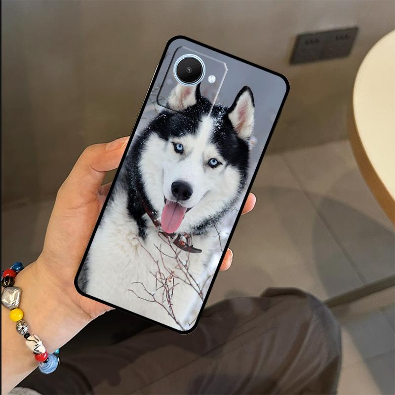 Animal Wolf Dog Husky Case For Realme C65 C67 C61 C53 C55 C51 C25 C63 C71 C75 GT6 GT7 Pro 11 12 13 14 15 Pro Plus
