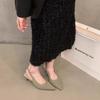 Fashion Women High Heels Summer New Fashion Pointed Toed Pumps Female Stiletto Slingback Shallow Weddings Bridal Shoes Zapatos Mujer
