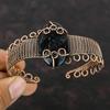 Picasso Jasper Bangle Copper Wire Wrapped Bangle Adjustable Cuff Bracelet Handmade Copper Wire Wrap Jewelry Gemstone Bracelet Wedding Gifts