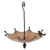 Umbrella Shaped Hanging Bird Feeder Tray Multi-Purpose Iron Art Hummingbird Feeders for Courtyard/Terrace/Wallway/Balcony/Indoor