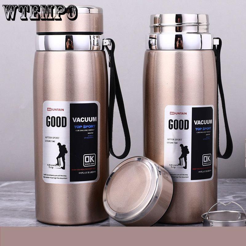 316 Stainless Steel Large Capacity Thermos Cup 800ml Vacuum Flasks Portable Stainless Steel Thermos Cup Water Bottle Travel Tea Mug Office Thermos Cup