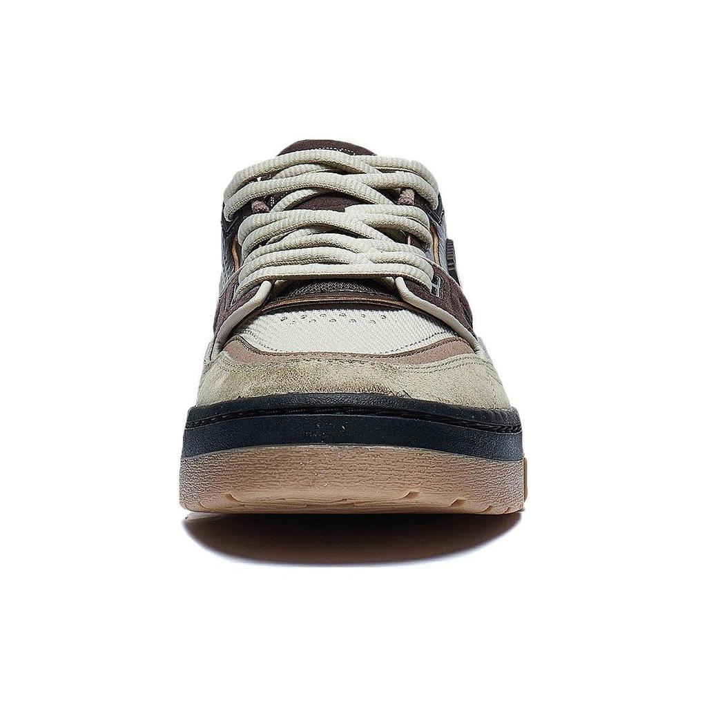 Li Ning 001 BTC Нескользящие Низкие Скейтбордические Кроссовки Мужские Umber AGCT219-2