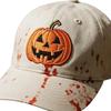 Halloween Ghost Hat for Women Men Halloween Pumpkin Embroidery Baseball Cap for Fishing Camping Picnic Beach Family Outings