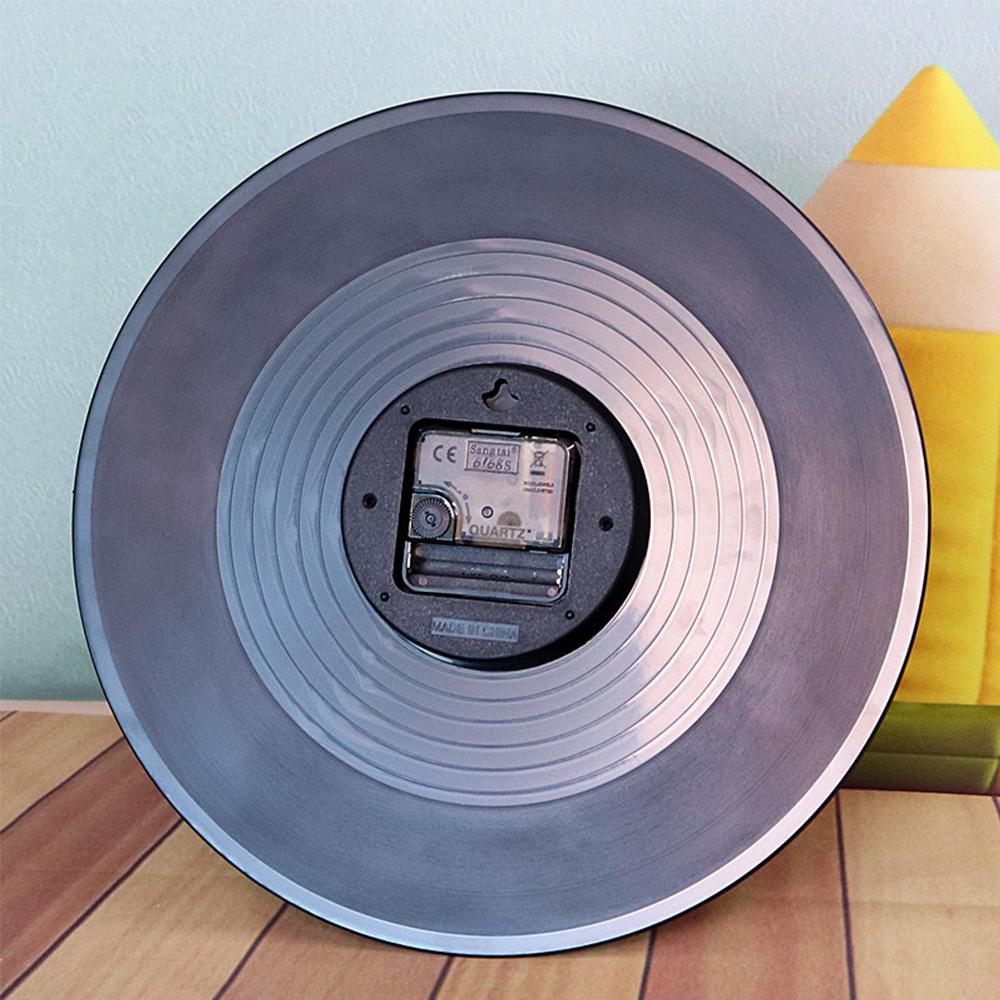 Музыкальные черные настенные часы-пластинка для художественной стены, украшения музыкальной комнаты