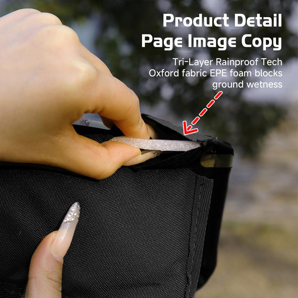 Коврик для сидения Компактный Водонепроницаемый Уличный Складной Подушка для кемпинга Легкий 85г с сумкой для переноски Коврик для сидения Водонепроницаемый коврик