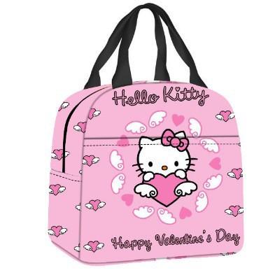 Сумка-ланчбокс Hello Kitty Большой вместимости Мешок для риса Сумка для бенто Сумка-тоут Водонепроницаемый Ланч-бокс Термосумка