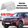 4/8/12pcs Car Wind Rain Deflector Fitting Clips Steel Car Rain Eyebrow Clip Replacement Auto Accessories For Heko K9X3