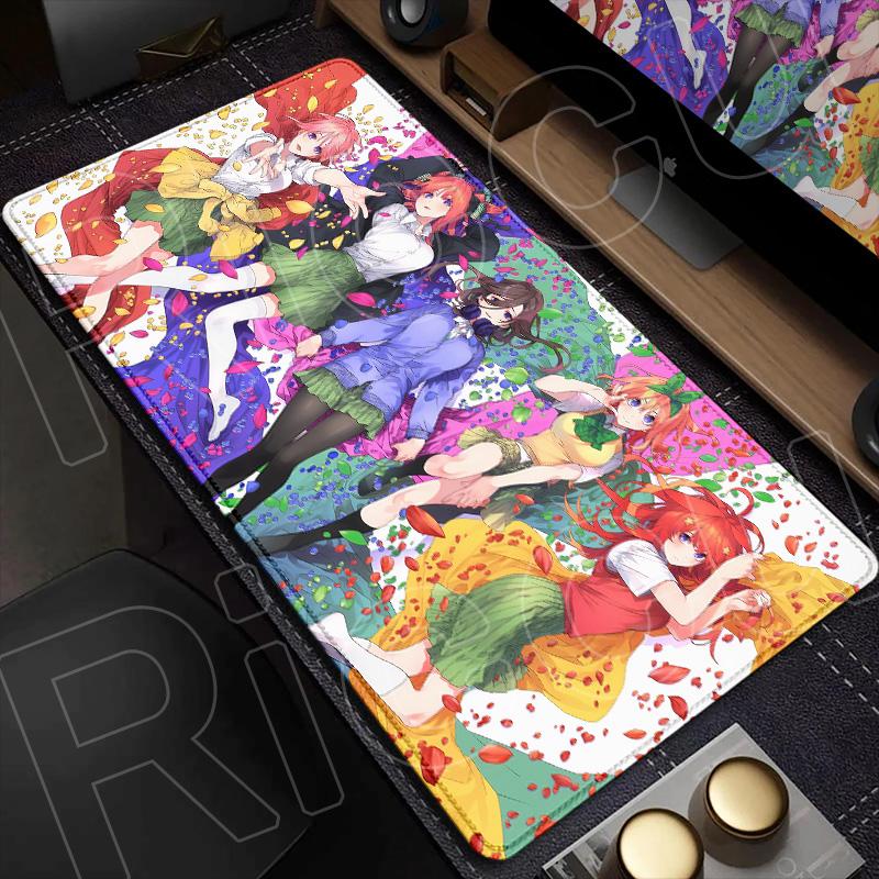 Офисные коврики XXL The Quintessentials Quintuplets HD Коврик для мыши Аксессуары Компьютерный Игровой Коврик для мыши Аниме Девушка Клавиатура Настольный коврик для ПК
