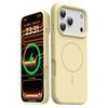 For iPhone 17 Pro Magnetic Case Skin-Friendly Liquid Silicone + PC Phone Cover Compatible with MagSafe