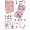 Набор для изготовления украшений в виде сердец, звезд и ракушек на тему принцессы, включая бусины, подвески и аксессуары, дизайнерский набор для самостоятельного изготовления украшений для браслета