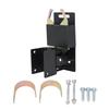 2 Way Gate Latch Lockable Anti Sag Sturdy Construction Black Farm Gate Latch for 1 5/8in To 2in