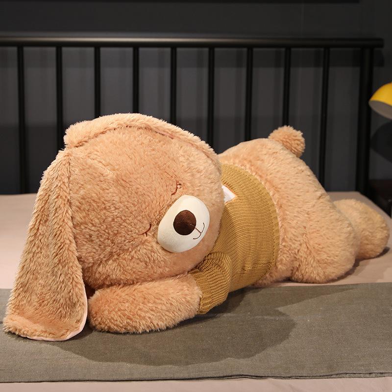 Large Bunny Throw Pillow Plush Toy Sweater Bunny Doll Children'S Soothing Cloth Doll Girl Birthday Gift