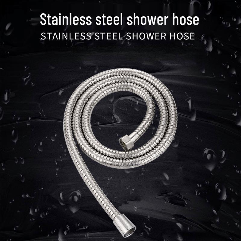 LANGZHIWEN Stainless Steel Double Buckle Shower Hose
