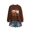 New European and American Large Size Fashion Sweatshirt Autumn Women's Sweatshirt Autumn and Winter Women's Thickened Sweatshirt Jacket