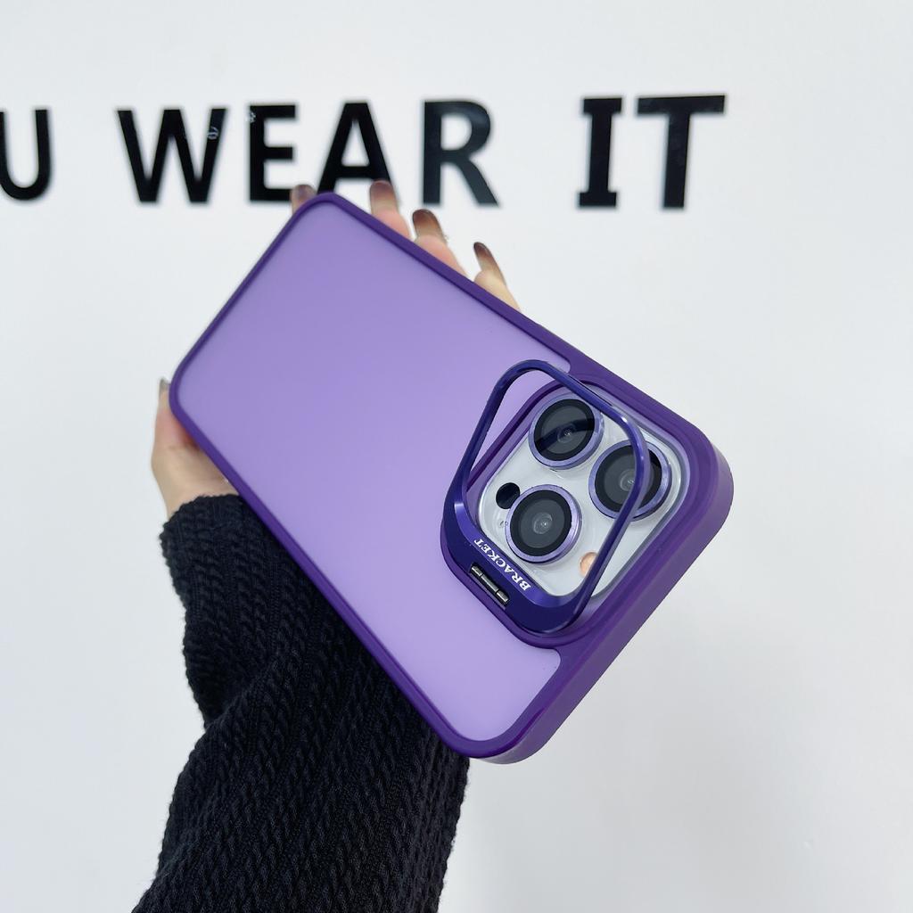 Невидимый кронштейн Подходит для чехла для мобильного телефона Apple 15pro Ощущение кожи iPhone 14 Защитная матовая крышка для объектива 13