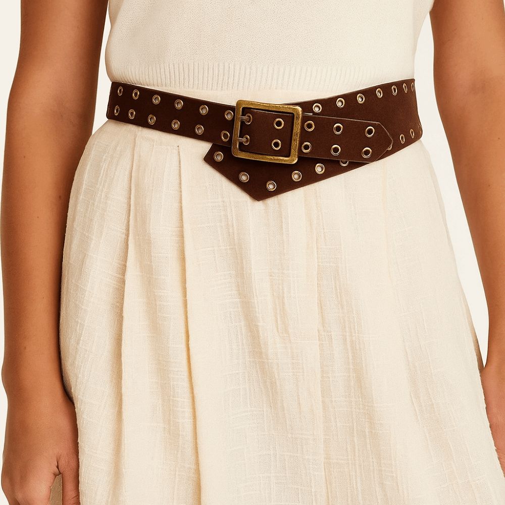 PU Leather Spicy Girls Waistband Y2k Wide Waist Belt Punk Style Waist Belt Pants Accessories