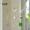 Elegant Indoor Hanging Decor Butterfly Faux Crystals Suncatcher with Hook, Sun Catcher for Windows, Sparkling Wind Glittering Window Chimes