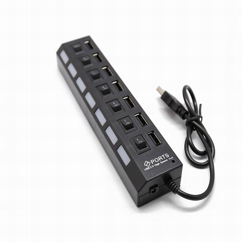 7 Ports USB Mobile Hard Disk U Disk Comprehensive Compatible High Speed Hub Usb Expander
