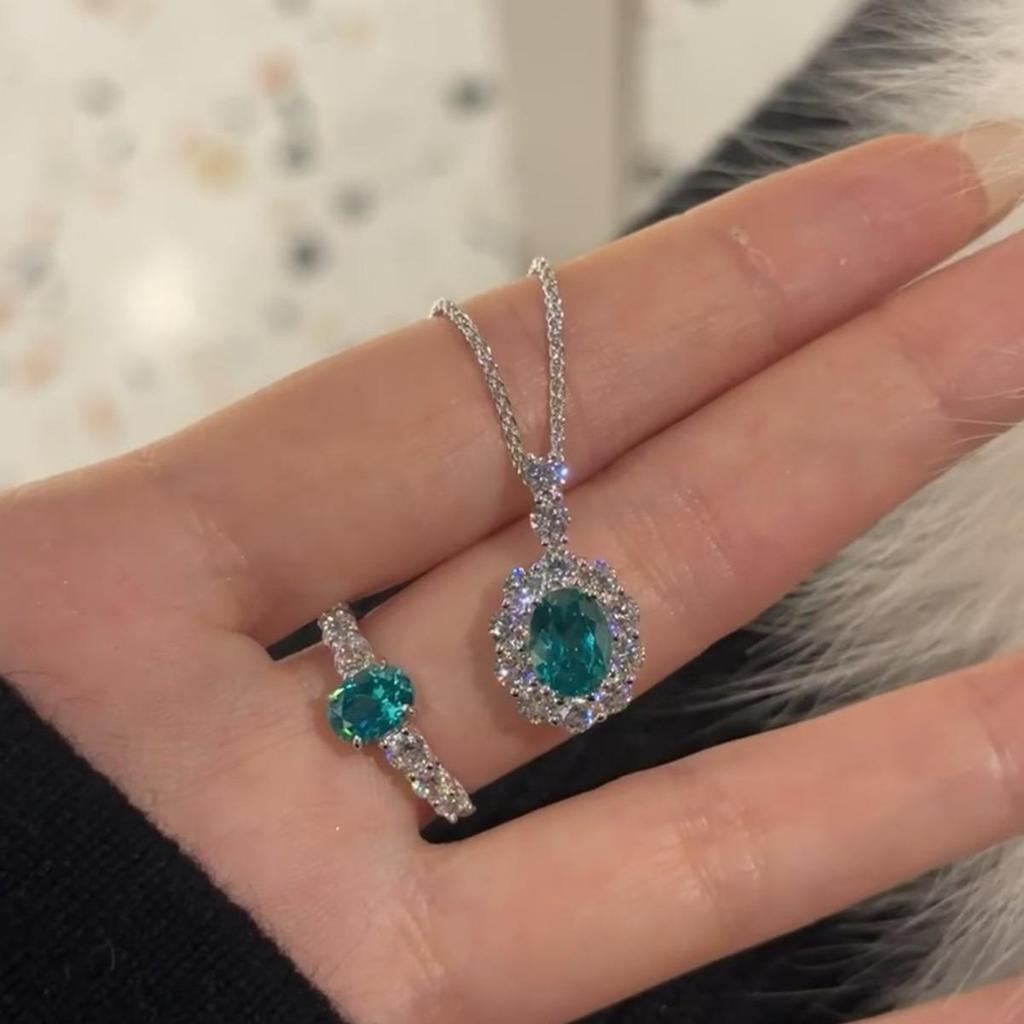 Aquamarine Paraiba Maldives Blue Luxury Pinky Ring for Women 2024