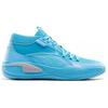Puma Court Rider Simple Comfortable Mid-Top Basketball Shoes Unisex Sneakers Ocean-Blue 379069-01