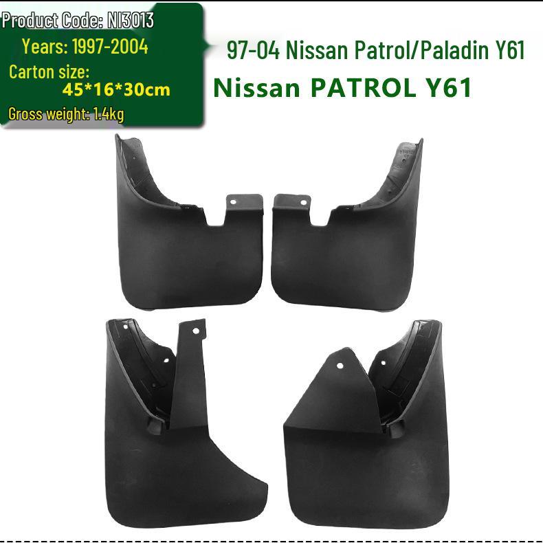 Mudguard for Nissan Patrol/Paladin Y61 Y62 Y63 Models (1997-2026) Car Accessories