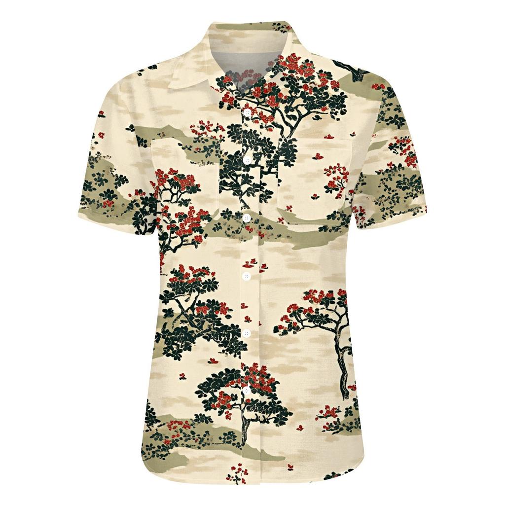 Женские хлопковые льняные топы, рубашки с короткими рукавами, свободные футболки в стиле бохо, винтажные блузки