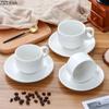 Solid Color Ceramic Coffee Cup and Saucer Set Office Mug European Couple Afternoon Tea Coffee Cup Home Kitchen Drinking Utensils