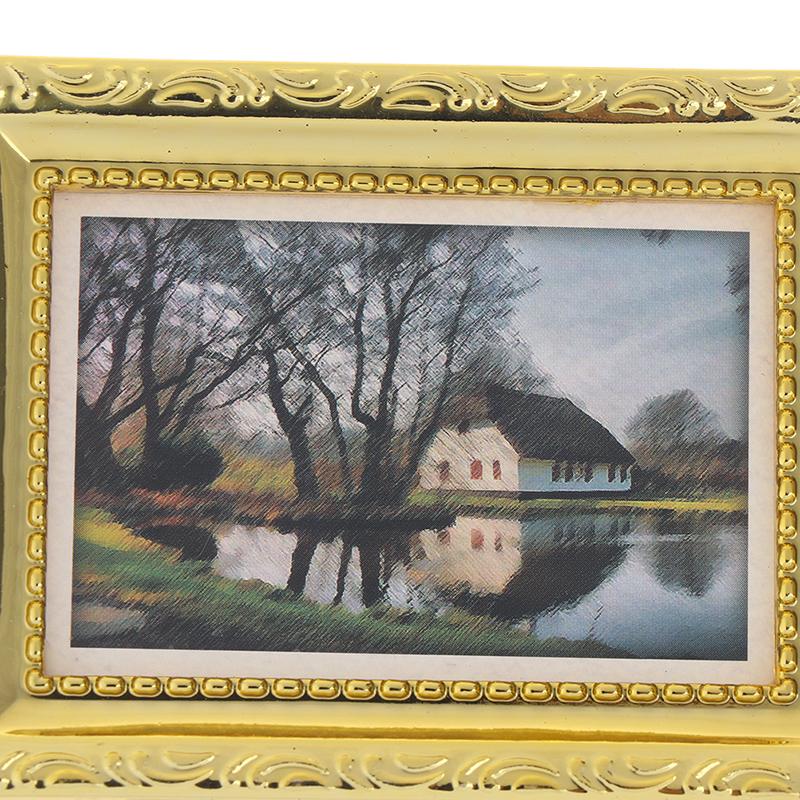 Dollhouse Miniature 1:12 Mini Decorative Accessories Antique Frame Oil Painting