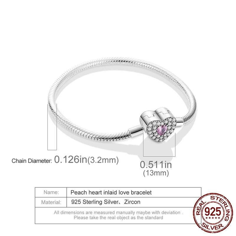 Дизайнерский браслет-цепочка с искрящейся бабочкой, лапой, сердцем, змеей, подходит для женщин, из стерлингового серебра 925 пробы, из бисера, ювелирные изделия