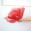 50cm 3D Gauze Artificial Flower Simulation Big Giant Mesh Flower Hollow Silk Flower  Window Display