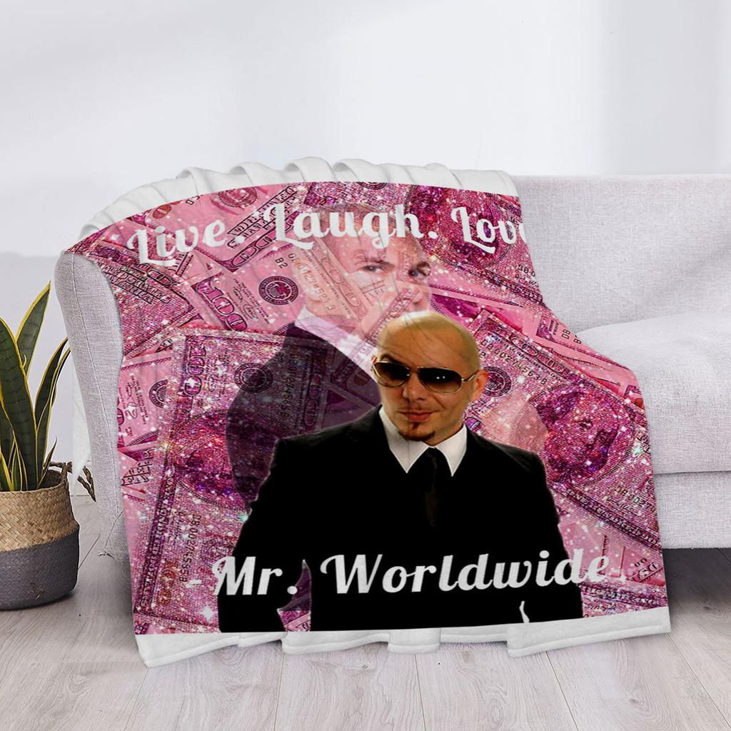 Pitbull Mr 305 Mr Microfiber Blanket Luxury Cover Plaid Fluffy Soft Blankets & Throws Throw Sofa Knee Custom Star H Anime Child