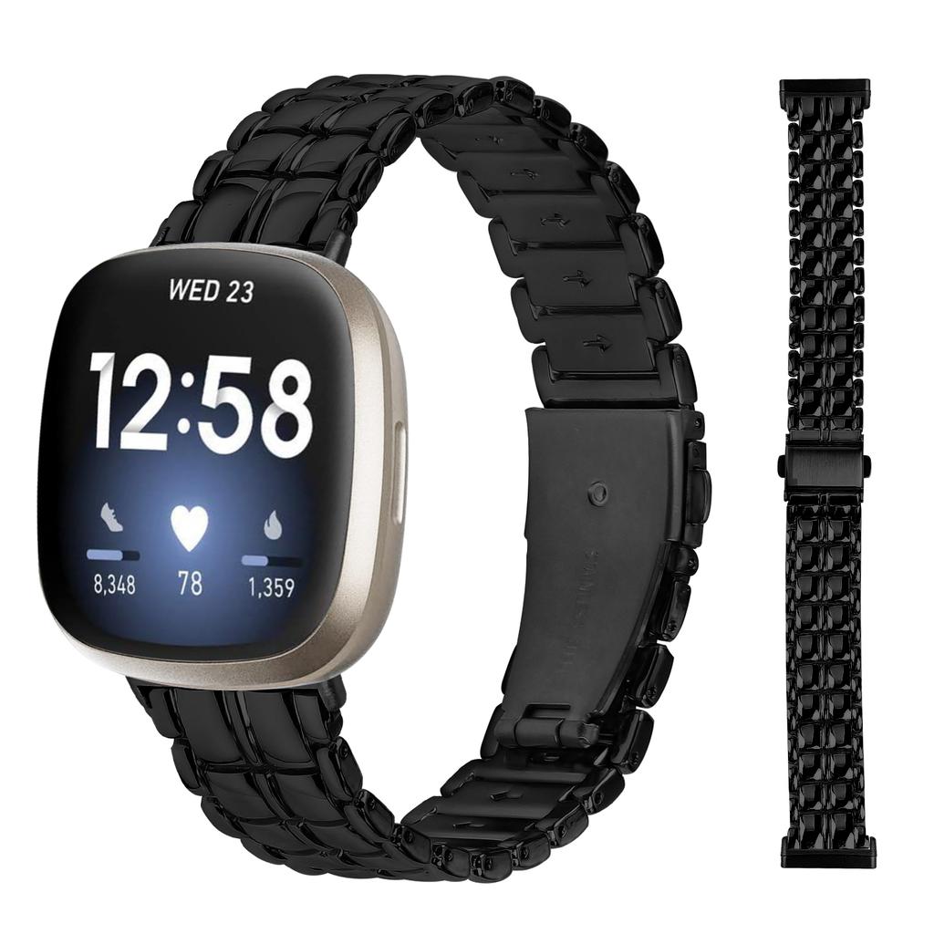 For Fitbit Versa 4/Sense 2 Smartwatch Metal Replacement Wrist Strap