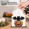 Wooden Tissue Dispenser Halloween Napkin Holder for Table Pumpkin Black Cat Bat Kitchen Accessories Standing Dispenser Paper Towel Stand Holiday