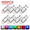 Car LED T10 W5W Canbus Glass Car Light COB Clear 6000K Reading Dome Lamp Marker Wedge License PlateLight Bulb 168 194 192 DC 12V