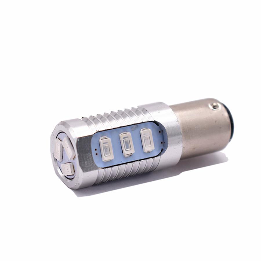 Одна пара (2 куска) высокой мощности красные лампы 1156 P21W BA15s S25 12SMD 5630LED для задних стоп-сигналов
