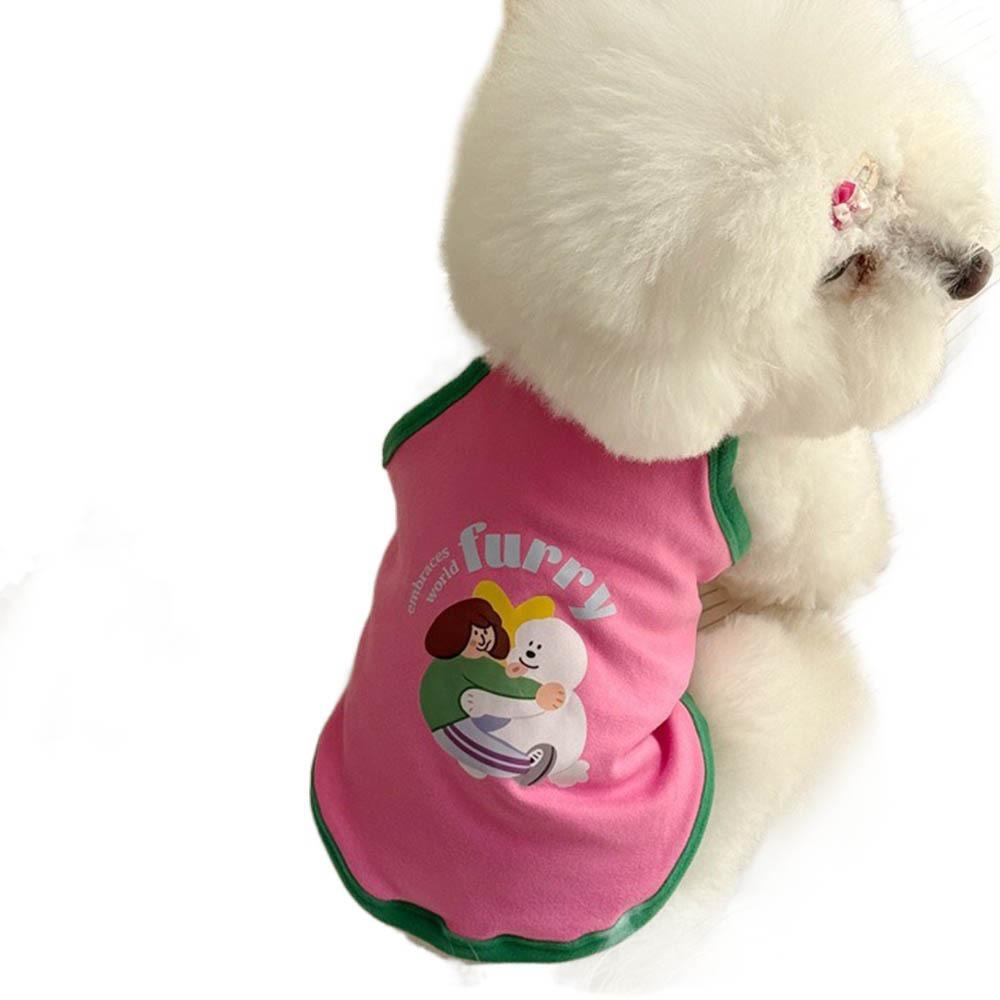 Comfortable Fabric Puppy Camisole Printed Design Small Dog Cat Dress Dogs Vest Spring and Summer