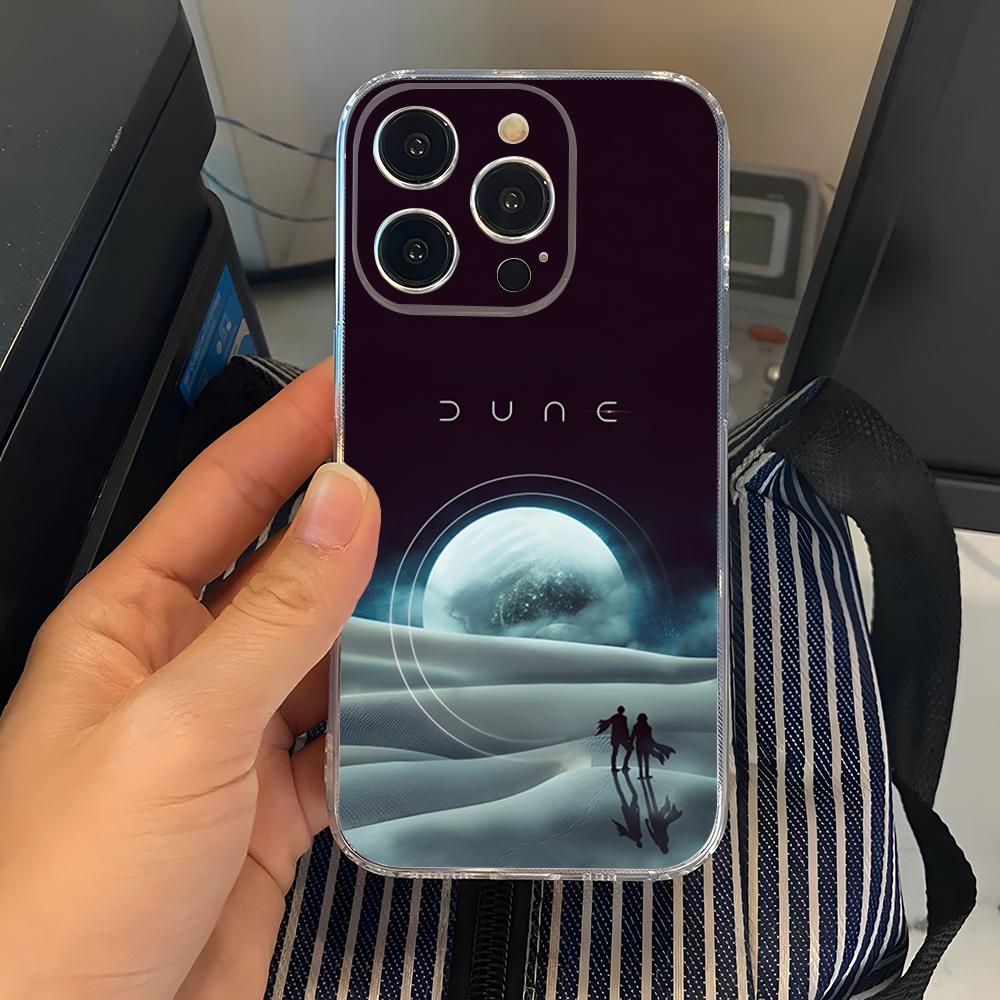 2024 Sci-fi Movie Dune Part 2 Phone Case Transparent For Iphone 15 17 Pro Max 16 14 Pro 11 12 Pro 13 X XR XS SE Back Cover