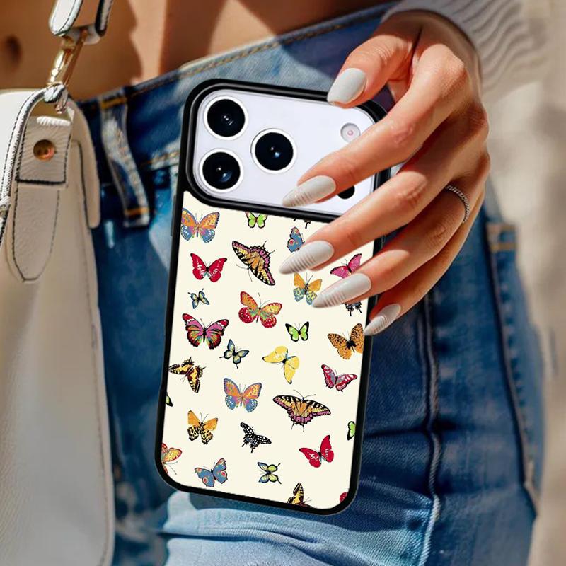 Butterfly Butterflies Phone Case For iPhone 17 Air 14 15 13 12 Max Cover For Apple 14 15 16 16e 11 Pro Max Plus Coque