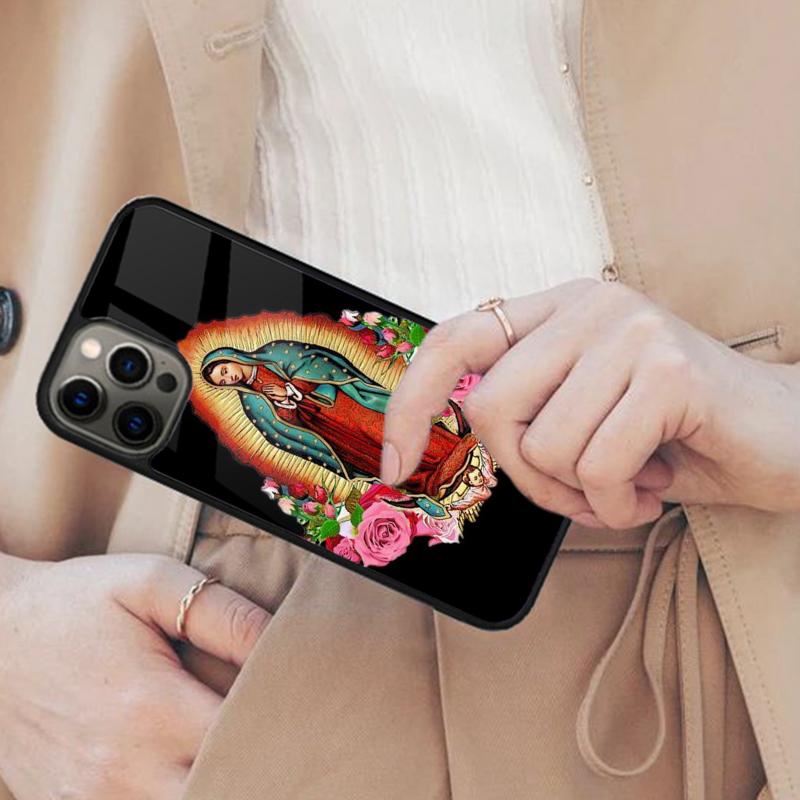 Lady of Roses Guadalupe Magnetic Phone Case For APPLE iPhone 17 Air 16 14 13 12 Pro Max 15 Plus Wireless Charge MagSafe Cover