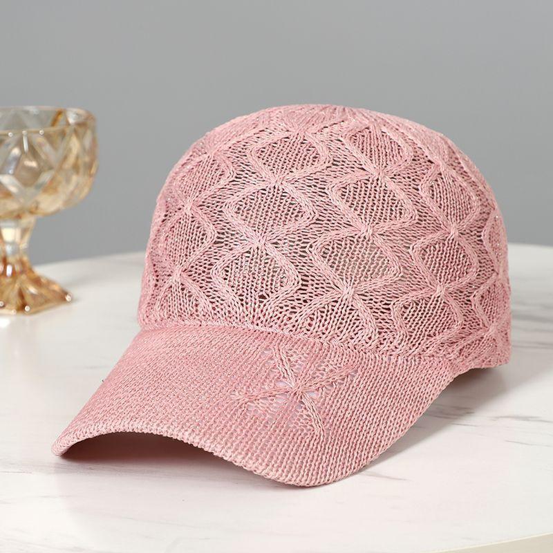 Сетчатая кепка женская летняя новая тонкая дышащая солнцезащитная бейсболка для путешествий на открытом воздухе вязаная шапка