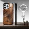 N-Натуральное дерево Чехол для телефона для iPhone 17, 16, 15, 14, 13, 12, 11 Plus, Pro Max Магнитный для Magsafe Беспроводная зарядка