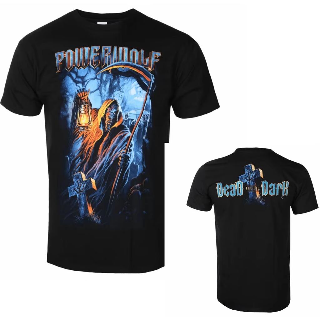 2026 Fit Summer Powerwolf Graphic Cotton T-shirt Unisex Summer Short Sleeve Fashion Harajuku Hip Hop Punk T-shirt Y2K Streetwear Oversized T-shirt