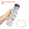 150ml-500ml Reusable Syringe Syringes Pump Measuring 1.3m Tube Feeding Ink Big Syringe Hydroponics Nutrient Large Capacity