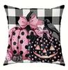 1pc Black Pink Halloween Cushion Cover Pumpkin Printed Washable Cover Halloween Themed Party Living Room Bedroom Decoration