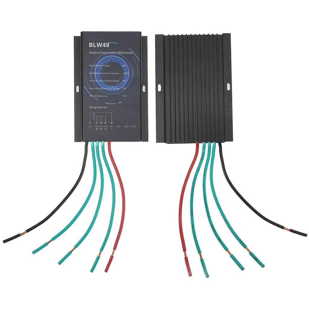 Контроллер ветрогенератора Водонепроницаемый модульный дизайн Контроллер заряда ветрогенератора 1 кВт 48 В