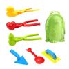 7 шт. Игрушки для лепки снежков, клипса для снежков, лопата для снега, зимние уличные игрушки для снега для детей