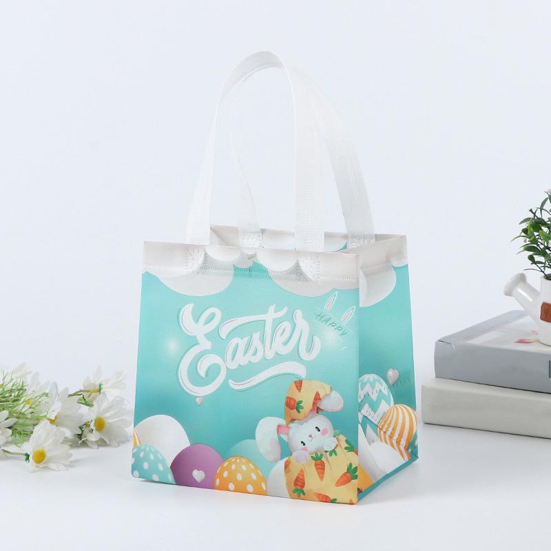 1 шт., сумка для пасхального подарка с кроликом, нетканая сумка для хранения, упаковочная сумка, портативное украшение для вечеринки, яйцо