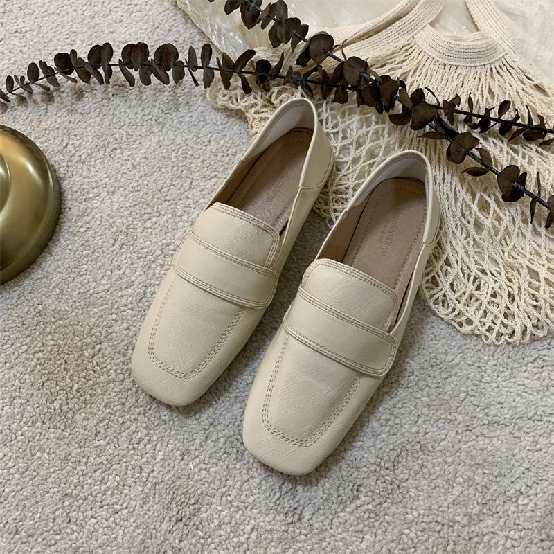 Минималистичные туфли на плоской подошве для женщин, ранняя весна, новые сезонные женские туфли-лодочки для комфорта, туфли на одной ноге, женские мокасины